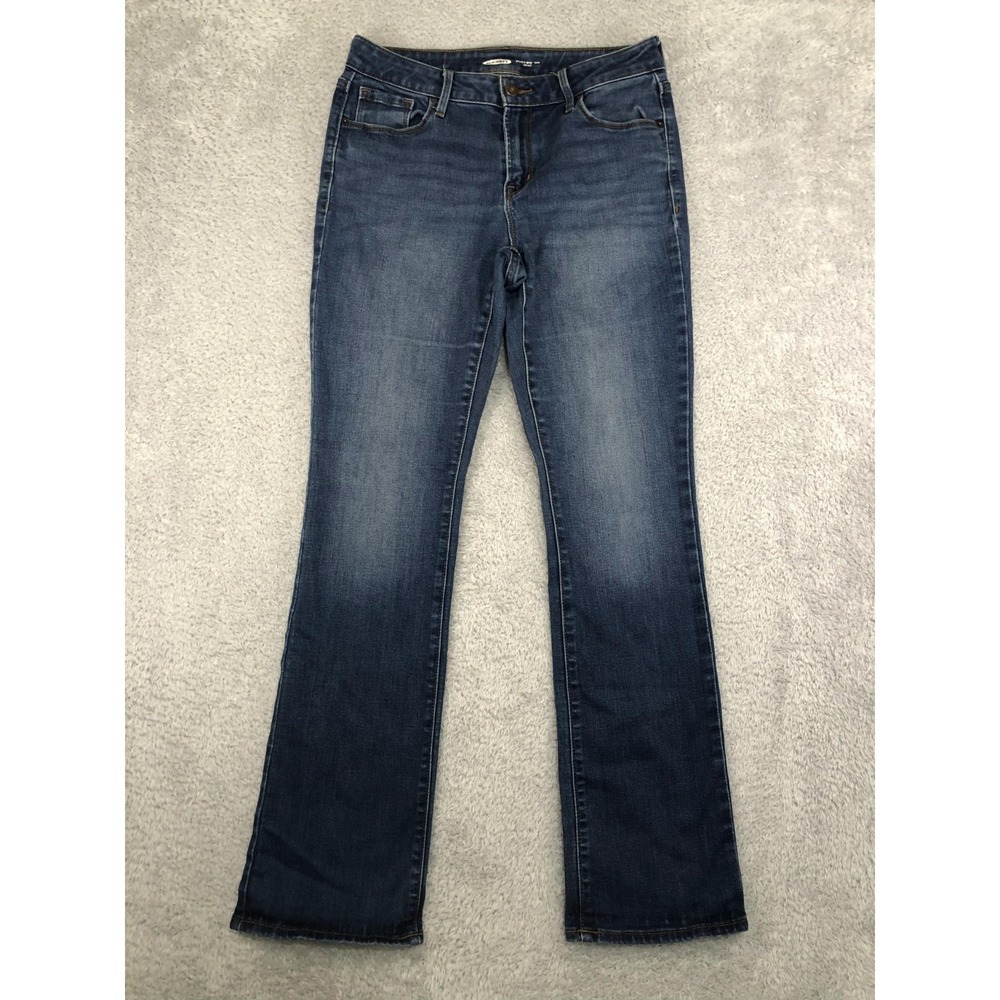 Old Navy Jeans Womens Size 6 (29x31) Blue Kicker Bootcut Distressed Mid Rise